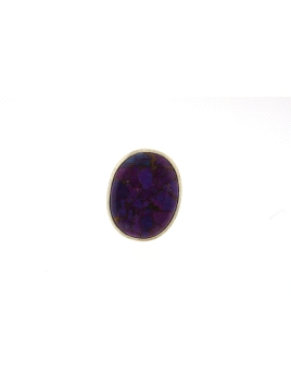 Anillo de plata con piedra morada