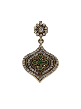 Colgante plata turco con piedras