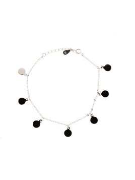 Pulsera plata discos