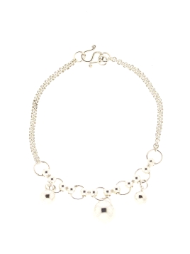 Pulsera de plata colgante bolas