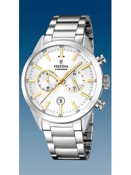 FESTINA CAB.CRONO ACE.ESF.PLATA.DOR                                                                 