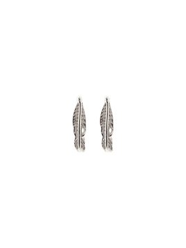 Pendientes plata hoja