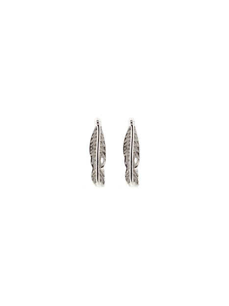 Pendientes plata hoja