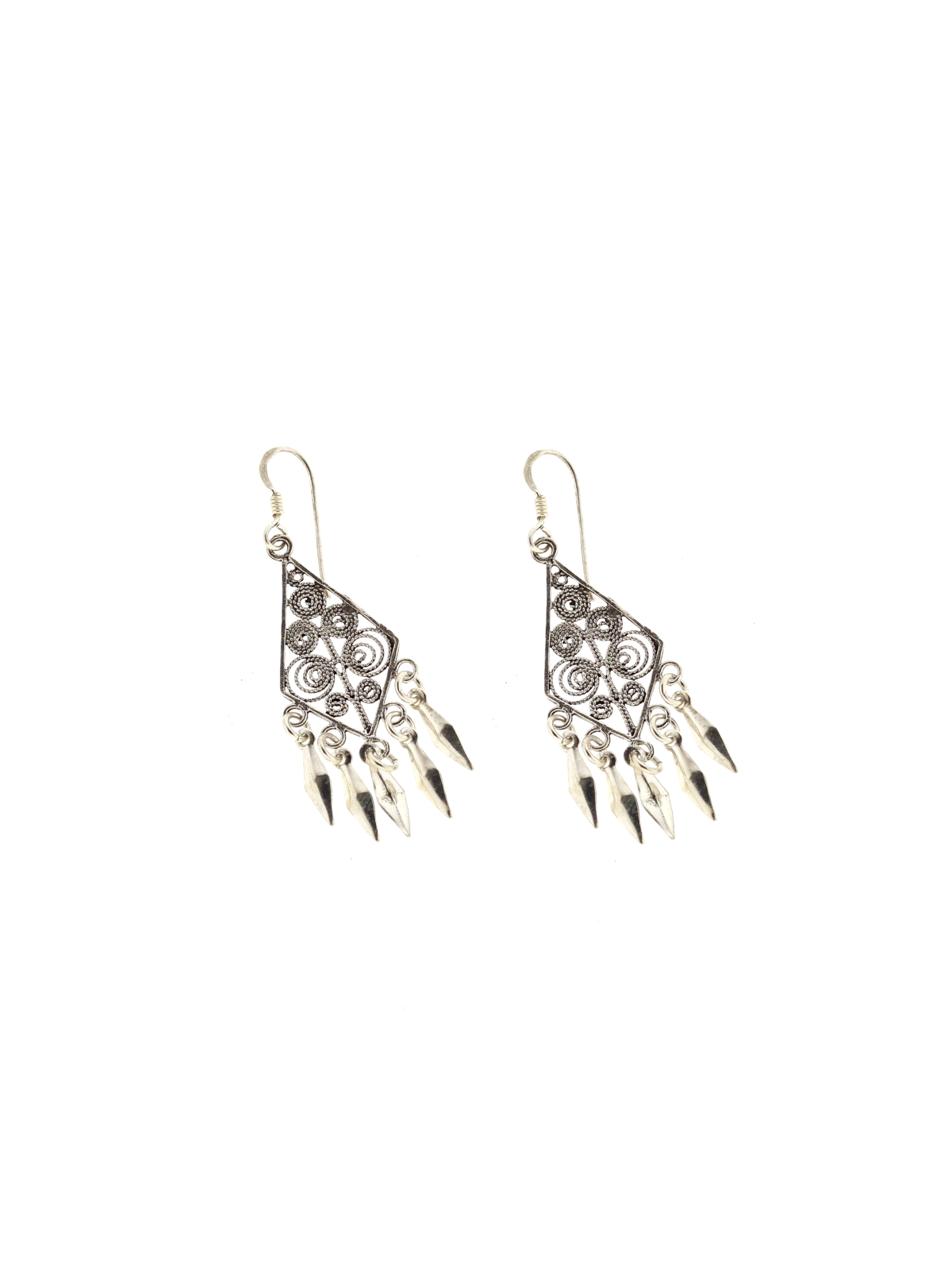 Pendientes plata filigrana